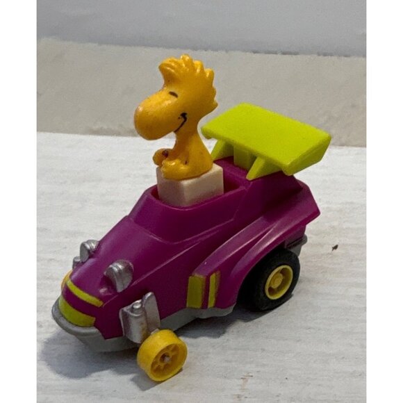 Set of 3 Peanuts Snoopy McDonalds Happy Meal Toy Cars Set Press Down & Go 1989 - Picture 6 of 9